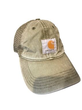 Carhartt‎ Khaki Olive Canvas Logo Patch Baseball Cap